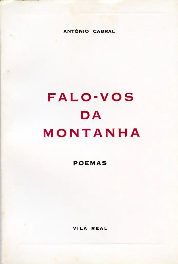 Falo-vos da montanha (capa)